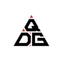 qdg-Dreieck-Buchstaben-Logo-Design mit Dreiecksform. QDG-Dreieck-Logo-Design-Monogramm. QDG-Dreieck-Vektor-Logo-Vorlage mit roter Farbe. qdg dreieckiges Logo einfaches, elegantes und luxuriöses Logo. vektor