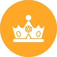 Queen Crown Glyphe Kreis Hintergrundsymbol vektor