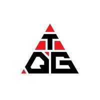 tqg-Dreieck-Buchstaben-Logo-Design mit Dreiecksform. TQG-Dreieck-Logo-Design-Monogramm. tqg-Dreieck-Vektor-Logo-Vorlage mit roter Farbe. tqg dreieckiges Logo einfaches, elegantes und luxuriöses Logo. vektor