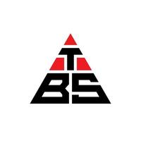 tbs Dreiecksbuchstaben-Logo-Design mit Dreiecksform. tbs-Dreieck-Logo-Design-Monogramm. tbs-Dreieck-Vektor-Logo-Vorlage mit roter Farbe. tbs dreieckiges Logo einfaches, elegantes und luxuriöses Logo. vektor