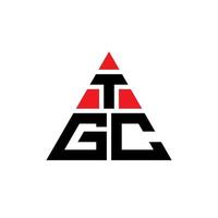 tgc-Dreieck-Buchstaben-Logo-Design mit Dreiecksform. tgc-Dreieck-Logo-Design-Monogramm. tgc-Dreieck-Vektor-Logo-Vorlage mit roter Farbe. tgc dreieckiges logo einfaches, elegantes und luxuriöses logo. vektor