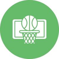 Hintergrundsymbol des Basketball-Glyphenkreises vektor