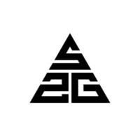 szg Dreiecksbuchstaben-Logo-Design mit Dreiecksform. szg-Dreieck-Logo-Design-Monogramm. szg-Dreieck-Vektor-Logo-Vorlage mit roter Farbe. szg dreieckiges Logo einfaches, elegantes und luxuriöses Logo. vektor