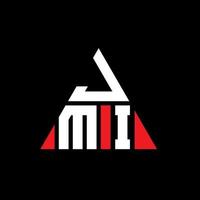 jmi Dreiecksbuchstaben-Logo-Design mit Dreiecksform. JMI-Dreieck-Logo-Design-Monogramm. JMI-Dreieck-Vektor-Logo-Vorlage mit roter Farbe. jmi dreieckiges Logo einfaches, elegantes und luxuriöses Logo. vektor