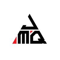 jmq Dreiecksbuchstaben-Logo-Design mit Dreiecksform. jmq Dreieck-Logo-Design-Monogramm. jmq-Dreieck-Vektor-Logo-Vorlage mit roter Farbe. jmq dreieckiges Logo einfaches, elegantes und luxuriöses Logo. vektor