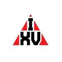 ixv Dreiecksbuchstaben-Logo-Design mit Dreiecksform. ixv-Dreieck-Logo-Design-Monogramm. ixv-Dreieck-Vektor-Logo-Vorlage mit roter Farbe. ixv dreieckiges Logo einfaches, elegantes und luxuriöses Logo. vektor
