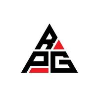 RPG-Dreieck-Buchstaben-Logo-Design mit Dreiecksform. RPG-Dreieck-Logo-Design-Monogramm. RPG-Dreieck-Vektor-Logo-Vorlage mit roter Farbe. rpg dreieckiges logo einfaches, elegantes und luxuriöses logo. vektor