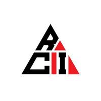 rci-Dreieck-Buchstaben-Logo-Design mit Dreiecksform. RCI-Dreieck-Logo-Design-Monogramm. RCI-Dreieck-Vektor-Logo-Vorlage mit roter Farbe. rci dreieckiges Logo einfaches, elegantes und luxuriöses Logo. vektor