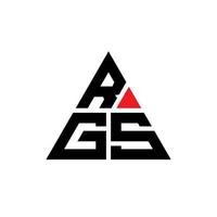 rgs-Dreieck-Buchstaben-Logo-Design mit Dreiecksform. rgs dreieck logo design monogramm. rgs-Dreieck-Vektor-Logo-Vorlage mit roter Farbe. rgs dreieckiges logo einfaches, elegantes und luxuriöses logo. vektor