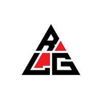 rlg-Dreieck-Buchstaben-Logo-Design mit Dreiecksform. Rlg-Dreieck-Logo-Design-Monogramm. rlg-Dreieck-Vektor-Logo-Vorlage mit roter Farbe. rlg dreieckiges logo einfaches, elegantes und luxuriöses logo. vektor