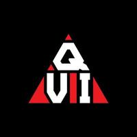 qvi-Dreieck-Buchstaben-Logo-Design mit Dreiecksform. qvi-Dreieck-Logo-Design-Monogramm. qvi-Dreieck-Vektor-Logo-Vorlage mit roter Farbe. qvi dreieckiges Logo einfaches, elegantes und luxuriöses Logo. vektor