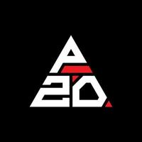 Pzo-Dreieck-Buchstaben-Logo-Design mit Dreiecksform. Pzo-Dreieck-Logo-Design-Monogramm. Pzo-Dreieck-Vektor-Logo-Vorlage mit roter Farbe. pzo dreieckiges logo einfaches, elegantes und luxuriöses logo. vektor