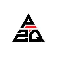 pzq Dreiecksbuchstaben-Logo-Design mit Dreiecksform. pzq-Dreieck-Logo-Design-Monogramm. pzq-Dreieck-Vektor-Logo-Vorlage mit roter Farbe. pzq dreieckiges Logo einfaches, elegantes und luxuriöses Logo. vektor