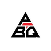 pbq triangel bokstavslogotypdesign med triangelform. pbq triangel logotyp design monogram. pbq triangel vektor logotyp mall med röd färg. pbq triangulär logotyp enkel, elegant och lyxig logotyp.