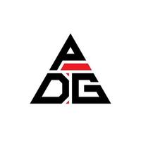 pdg triangel bokstavslogotypdesign med triangelform. pdg triangel logotyp design monogram. pdg triangel vektor logotyp mall med röd färg. pdg triangulär logotyp enkel, elegant och lyxig logotyp.