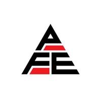pfe Dreiecksbuchstaben-Logo-Design mit Dreiecksform. Pfe-Dreieck-Logo-Design-Monogramm. Pfe-Dreieck-Vektor-Logo-Vorlage mit roter Farbe. Pfe dreieckiges Logo einfaches, elegantes und luxuriöses Logo. vektor