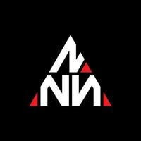nnn Dreiecksbuchstaben-Logo-Design mit Dreiecksform. nnn-Dreieck-Logo-Design-Monogramm. nnn-Dreieck-Vektor-Logo-Vorlage mit roter Farbe. nnn dreieckiges Logo einfaches, elegantes und luxuriöses Logo. vektor