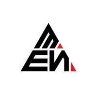 Männer Dreieck Brief Logo Design mit Dreiecksform. Männer-Dreieck-Logo-Design-Monogramm. Männer-Dreieck-Vektor-Logo-Vorlage mit roter Farbe. Männer dreieckiges Logo einfaches, elegantes und luxuriöses Logo. vektor