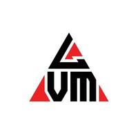 lvm-Dreieck-Buchstaben-Logo-Design mit Dreiecksform. LVM-Dreieck-Logo-Design-Monogramm. lvm-Dreieck-Vektor-Logo-Vorlage mit roter Farbe. lvm dreieckiges Logo einfaches, elegantes und luxuriöses Logo. vektor