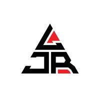 ljr-Dreieck-Buchstaben-Logo-Design mit Dreiecksform. LJR-Dreieck-Logo-Design-Monogramm. LJR-Dreieck-Vektor-Logo-Vorlage mit roter Farbe. ljr dreieckiges logo einfaches, elegantes und luxuriöses logo. vektor