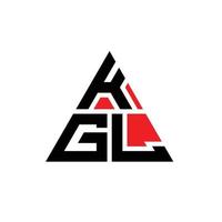 kgl Dreiecksbuchstaben-Logo-Design mit Dreiecksform. kgl-Dreieck-Logo-Design-Monogramm. kgl-Dreieck-Vektor-Logo-Vorlage mit roter Farbe. kgl dreieckiges logo einfaches, elegantes und luxuriöses logo. vektor