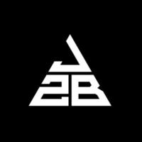 jzb Dreiecksbuchstabe-Logo-Design mit Dreiecksform. Jzb-Dreieck-Logo-Design-Monogramm. Jzb-Dreieck-Vektor-Logo-Vorlage mit roter Farbe. jzb dreieckiges Logo einfaches, elegantes und luxuriöses Logo. vektor