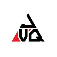 jvq Dreiecksbuchstaben-Logo-Design mit Dreiecksform. JVQ-Dreieck-Logo-Design-Monogramm. jvq-Dreieck-Vektor-Logo-Vorlage mit roter Farbe. jvq dreieckiges Logo einfaches, elegantes und luxuriöses Logo. vektor