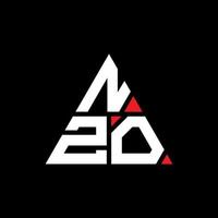 Nzo-Dreieck-Buchstaben-Logo-Design mit Dreiecksform. Nzo-Dreieck-Logo-Design-Monogramm. Nzo-Dreieck-Vektor-Logo-Vorlage mit roter Farbe. nzo dreieckiges Logo einfaches, elegantes und luxuriöses Logo. vektor