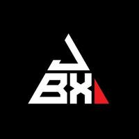 jbx Dreiecksbuchstaben-Logo-Design mit Dreiecksform. JBX-Dreieck-Logo-Design-Monogramm. jbx-Dreieck-Vektor-Logo-Vorlage mit roter Farbe. jbx dreieckiges Logo einfaches, elegantes und luxuriöses Logo. vektor