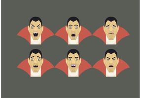 Vektor Dracula Emotions Set