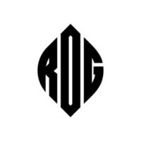 rdg-Kreis-Buchstaben-Logo-Design mit Kreis- und Ellipsenform. rdg Ellipsenbuchstaben mit typografischem Stil. Die drei Initialen bilden ein Kreislogo. RDG-Kreis-Emblem abstrakter Monogramm-Buchstaben-Markierungsvektor. vektor