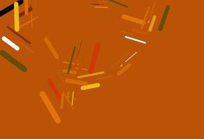 hellgelbes, orangefarbenes Vektorlayout mit flachen Linien. vektor