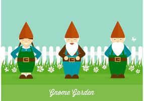 Gnome Garten Vektor