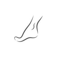 menschlicher Fuß Symbol Logo Design Illustration vektor