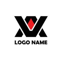logotyp bokstäver a och v. monogram logotyp design triangulärt koncept, lyx, enkel. vektor
