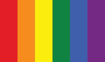 regenbogenflaggenfarben des symbols der lgbt-gruppe, vektor
