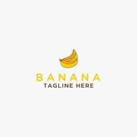 Vorlage Logo Banane Biokost Design Vektor