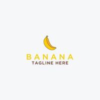 Vorlage Logo Banane Biokost Design Vektor