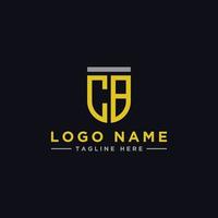 inspirierende Firmenlogo-Designs aus den Anfangsbuchstaben des cb-Logo-Symbols. -Vektoren vektor