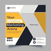 Social-Media-Vorlagendesign für Agenturen für digitales Marketing vektor