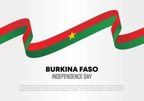 burkina faso nationalfeier zum unabhängigkeitstag am 5. august. vektor