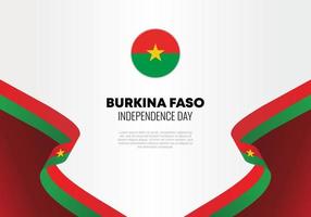 burkina faso nationalfeier zum unabhängigkeitstag am 5. august. vektor