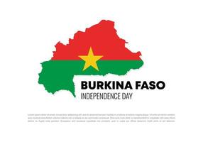 burkina faso nationalfeier zum unabhängigkeitstag am 5. august. vektor