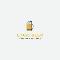 Bierdesign. Logo-Vorlage. - Vektor