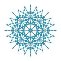 mandala rund cirkel spets symbolikon. abstrakt orientalisk mandala mall. yoga stil arabesque mönster elegant element ikon vektor