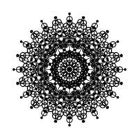 Mandala runder Kreis Spitze Symbol Symbol. abstrakte orientalische Mandala-Vorlage. Yoga-Stil Arabeskenmuster elegantes Elementsymbol vektor