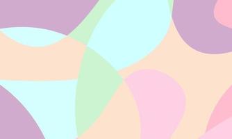 abstrakt pastell flytande och kurvig geometrisk bakgrund för banner. vektor