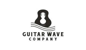 Logo-Design für klassische Gitarre vektor