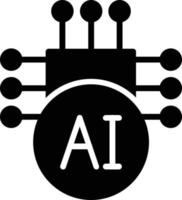 ai-Glyphen-Symbol vektor