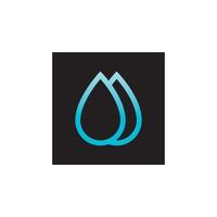 Wassertropfen Symbol Vektor Illustration Logo Vorlage.